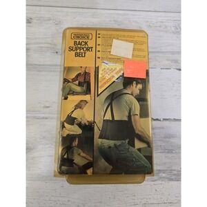 Professional's Choice Back Support Belt Black Small Suspenders Vintage 1994